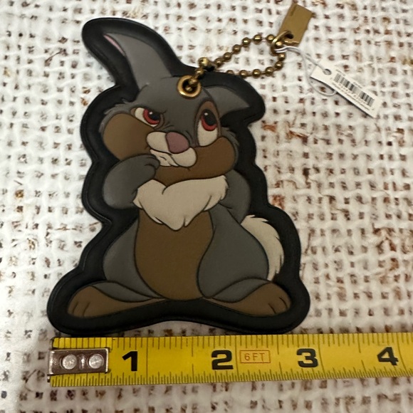 Coach Disney Thumper Leather bag charm hang tag - Picture 3 of 6